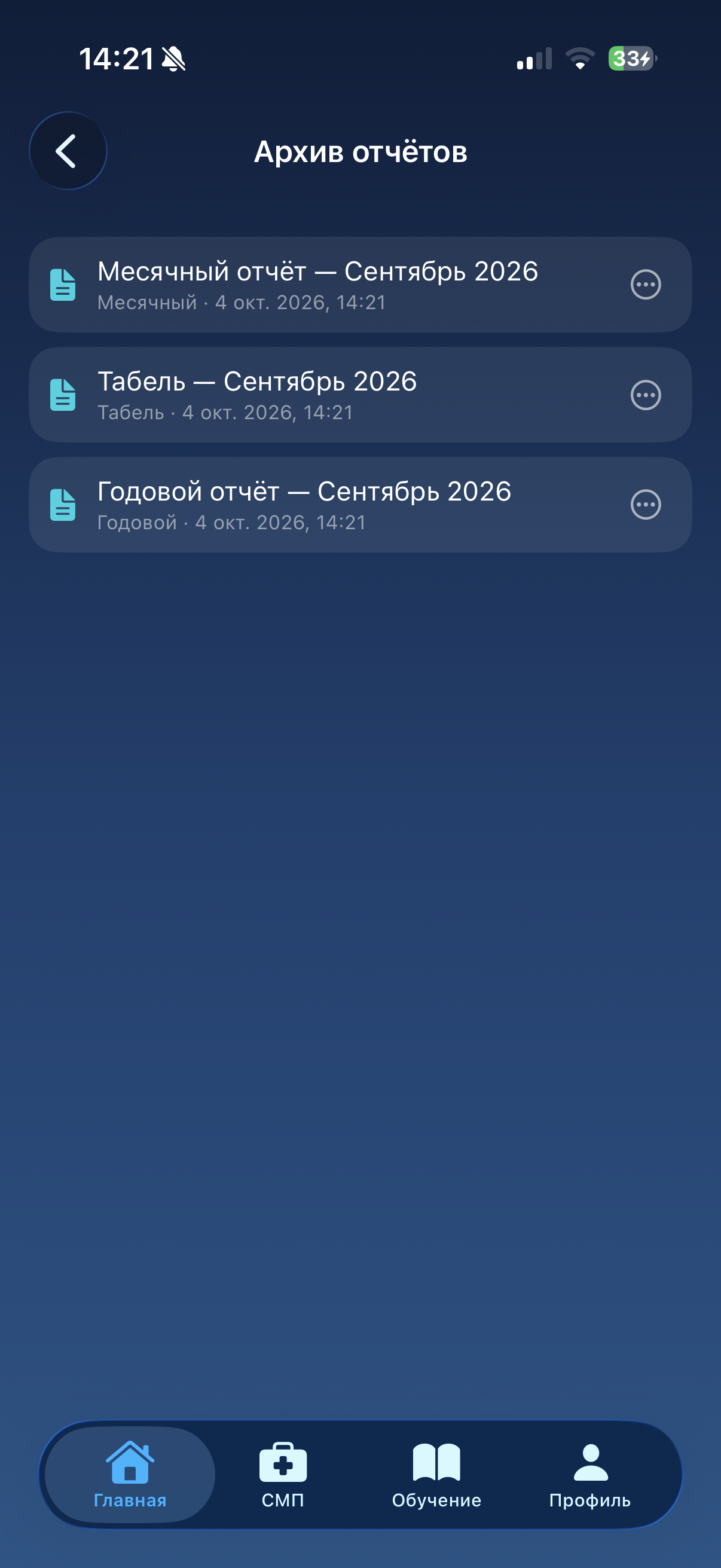 Архив PDF-отчётов